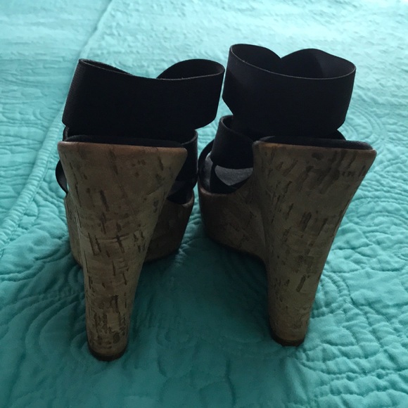 Toscanella cork/black wedge size 9.5. - Picture 4 of 4